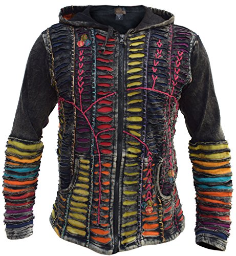 Little Kathmandu - Chaqueta de punto con capucha para hombre multicolor Summer (non lined) X-Large