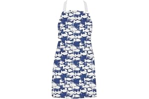 JOLEE TABLECLOTHS Jolee... Fabrics Wipe Clean PVC Coated Aprons - 100% Cotton Oilcloth - Adults and Childrens Sizes - Easy to Clean and Splash Proof Apron