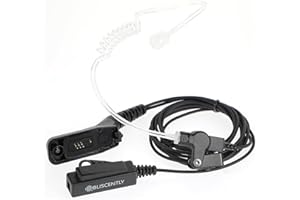 BLISCENTLY XPR 7550e Earpiece Headset, XPR6350 XPR6550 XPR7550 APX 4000 6000 7000 Earpiece Headset for Motorola Radio with Acoustic Tube and PTT Mic
