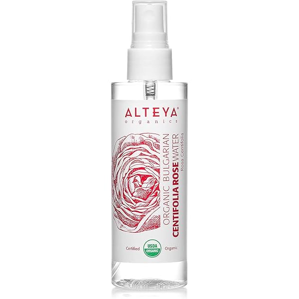 Alteya Organics Rosenwasser Spray – 60 Ml – 100% Bio Aus Bulgarischen Alba-Rosen – Für Haut & Haar