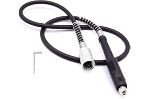 HOBBYPOWER24 1x Flexible Biegsame Welle Verlängerung Flexible Bohrwelle Flex Schaft mit Klemm 3mm für Dremel