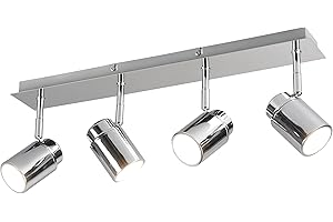 Trio Leuchten Bad Spotbalken Angelo 880400406, Metall Chrom, exklusiv Leuchtmittel 4x GU10