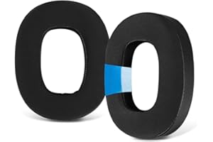 SINOWO Żelowe wkładki chłodzące zastępcze do Bowers & Wilkins PX8/PX7 S2 bezprzewodowe słuchawki z redukcją szumów (nie pasują do PX7), poduszki do uszu z pianką z izolacją szumów (czarne)