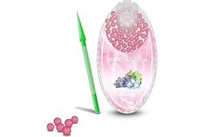 HF&KL Premium Aroma Kapseln Menthol DIY Click Filter Kugeln 1er-Pack 100 Kugeln DIY Menthol Kapseln Filter Menthol Click-Capsules (Traube)