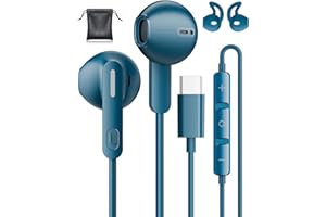 AILZPXX Cuffie USB C Hi-Fi Stereo per Samsung Galaxy S24 S23 S25 Ultra S22 A55 A35 A56 A16 A54 5G Auricolari USBC In-Ear con Microfono Auricolari Type C Cuffie con Filo USB C per iPhone 15 16 Pro Max Pixel