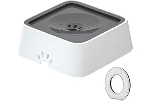 YIWONFU Ciotola Acqua Cane Antigoccia 2 L, Ciotola Acqua Gatto A Prova Di Perdita Antiscivolo, Ciotola Antigoccia Cane Animaleviaggio Domestico Domestico Uso Auto