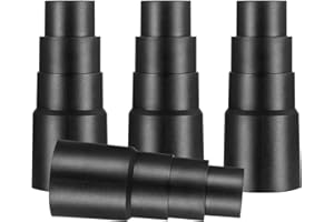 WANGZHENXI 4 Accesorios Aspiradora Universal: Manguera Aspiradora 25-42mm + Reductores Antipolvo, Tubo Aspiradora Universal Compatible con Bosch/Makita/Kärcher (Negro, Alta Durabilidad)