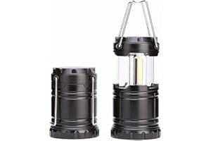 HDAKDDHG Lampe Camping,Lanternes Camping Pliables Avec Crochet,Lanternes De Camping à Led Fonctionnant à Piles,Lampe Secours Coupure Courant,pour Bivouac/Secours/Garage/Cave/Pêche