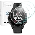 NEWZEROL 4 Pezzi Compatibile con Garmin Forerunner 945 Pellicola Protettiva in Vetro Antiproiettile, Schermo Protettivo in Ve