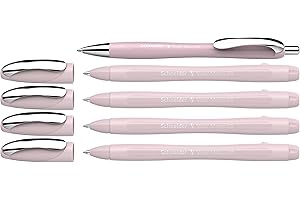 ‎SCHNEIDER Schneider 150235 Slider Memo XB und Slider Rave XB Kugelschreiber (Gehäusefarbe: pearl, Schreibfarbe: blau) 4+1 Stück