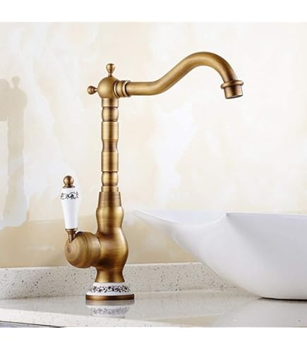Pepte Keukenkraan Brass Vintage Enkele Controle