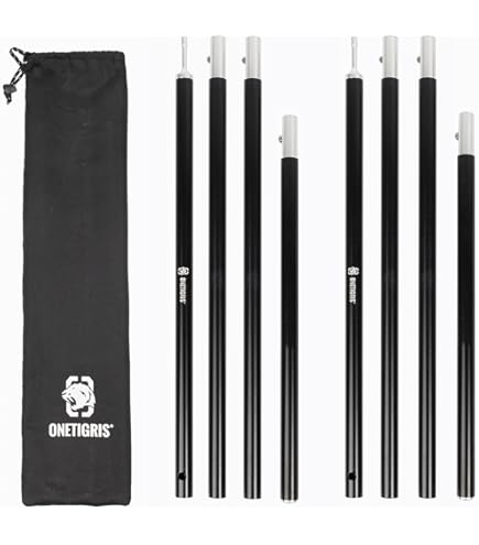 Tatonka Tarpstang 160 cm - steekbare, 5-delige zeilstang van aluminium