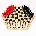 Professor Puzzle Three Player Chess All Wooden Hexagonal Chessboard