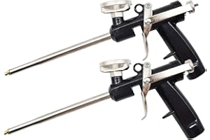 APTTOOL Pistola Poliuretano 2 Piezas, Pistola de Espuma de Poliuretano con Espray de Espuma de Mayor Rendimiento, Ideal para Contratistas, Bricolaje, Calafateo, Relleno, Sellado, Uso Doméstico