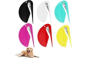 DVOFU 6Pieces Pet Matted Fur Remover Multi-colored Hair Removal Tool Dog Cat Hair Knot Cutter Remover for Pet Grooming