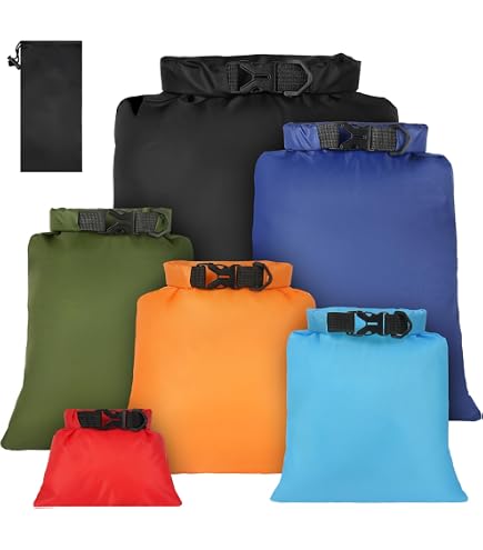 Sac De Rangement Imperméable 10x20 Cm - Cordon De Serrage, Nylon, Pour Camping, Randonnée, Voyage