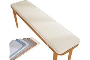 VEAI Bench Cushion 120cm/100cm/130cm/90cm/150cm x 40cm/50cm Outdoor Indoor 2/3 seater Non-Slip Seat Pad for Bay Windows, Garden Patio, Long Chairs, Swings & Porch Furniture(Beige,40x100cm)