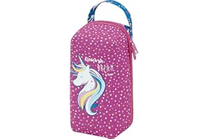 OFITURIA Tandem Unicornio Bocadillos Infantil, Bolsa Termica Porta Alimentos con Cremallera, Organizador Interior y Asa de Transporte-Medidas 15 x 22 x 10 cm, Multicolor, 15x22x10
