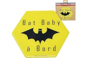 IRRÉVERSIBLE BIJOUX Adhésif/Autocollant bébé à bord - Bat baby