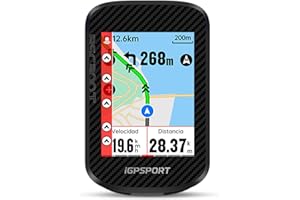 iGPSPORT BSC300T GPS Bicicleta, Pantalla Táctil Color 2,4'' GPS Bicicleta Computadora Navegación Mapas Compatible 130 Datos Compatibles de E-Bike, IPX7 Impermeable, Tipo-C