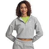 Under Armour Rival Fleece Piped Half Zip Hoodie Sweatshirt Kadın