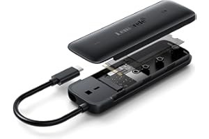 Lemorele Case SSD, M.2 NVMe PCIe Enclosure, 4TB SSD Adattatore con USB C 3.2 Gen 2 10Gbps UASP, Hard Disk Esterno M Key/M+B Key 2230/2242/2260/2280 per Windows, Linux, Mac, Android, iOS