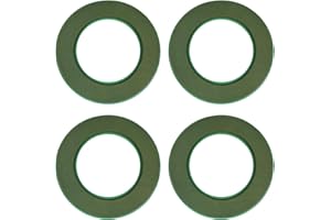 CALIKO 12 Inch Foam Wreath Ring Pack of 4 with Plastic Back | Durable Foam Circle Wreath Rings for Crafting, Floral Designs, and Wreath Making | Sturdy Plastic Backing for Long-Lasting Support.
