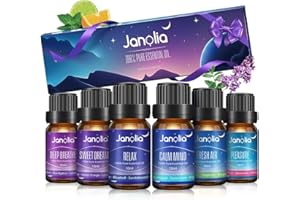 ‎JANOLIA Janolia Ätherische Öle Naturrein Duftöl Set Reines Natürliche Ätherische Öle für Diffuser, Pur Essential Oils für Luftbefeuchter, Diffuser Ätherische Öle Set, Ideal Duftöle für Zuhause, Büro, Spa