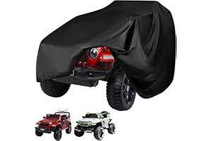 NOAYA Large Car Toy Cover - Heavy Duty 420D Oxford Fabric, Waterproof Universal Anti-UV Covers for Kids Electric Vehicle, Kids Ride-On Toy Car Cover for Outdoor Indoor(57 * 33 * 38INCH)