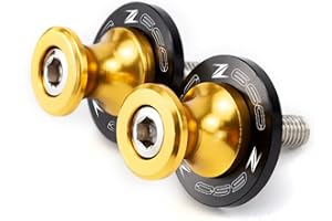 2BIRD Accessoires de Moto pour Kawasaki Z900 Z 900 Z650 Z 650 2017 2018 2019 2020 2021 8mm Motorfuke CNC SwingAm Spools Subssers sous-Support (Color : Z650 Gold)