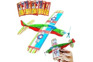 BESTZY Planeur Avion Set,Jouet Planeur Avion Set,Avion en Papier,Avion en Mousse Enfant,Mousse d'avion Air Sports de Plein air Avion,Avion de Lancer Manuel Planeurs Enfant Jouet-24 pièces