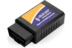 SUUOSL Adattatore Bluetooth OBD2 (V1.5) + 4 pin per dispositivo diagnostico per auto, adattatore OBD per tutti i veicoli con protocollo OBDII - Cavo diagnostico OBD2 V1.5 aggiornato - Kit diagnostico complet