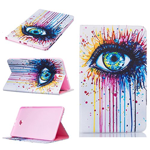 Samsung Galaxy TAB A 10.1 Hülle, COLJOY Samsung Galaxy TAB A 10.1 SM-T580 T585 - Kunstledertasche PU Schutzhülle Tasche Leder Brieftasche Hülle Case Cover mit praktischer Ständerfunktion und Auto Sleep / Wake Up Funktion, BF55
