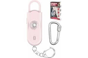 EARGRACE Personal Alarm for Women, 130 dB Reusable Loud Siren Song Emergency Security Alarm Keychain with Strobe LED Light, Small Personal Sound Safety Alarm for Women, Men, Kids, Elderly