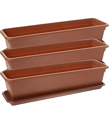 AZTEKI Pflanzkübel Mit Untersetzer In Terracotta – Durchlässig, Stylisch, Für Drinnen & Draußen