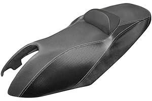 POLIPARTS Coprisella Colore Nero con Cuscinetto Nero per Yamaha T-MAX TMAX 500 Anno 2001 2002 2003 2004 2005 2006 2007 (Nero)