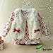 Arrowhunt Baby Girls Floral Tops Leggings Vest 3pcs Outfit Clothes Set Rose