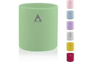 ALLSTOREITALIA Bicchiere In Silicone Bambini Antigoccia Antiscivolo Per Imparare A Bere (Verde)