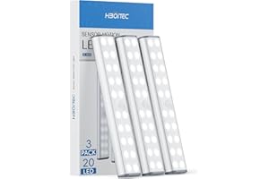 ‎HIBOITEC LED Sensor Light, Cabinet Lights 20 LEDs, Wireless Rechargeable Cabin Lighting