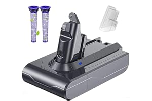 V6 Ersatzakku für Dyson V6 Akku Kompatibel mit DC62 DC58 DC59 DC61 DC62 Animal DC72 DC74 SV03 SV04 SV05 SV06 SV07 SV09 967810-23 967810 Handstaubsauger +2Pcs Filter