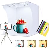 PULUZ 30cm Portable Ring Light Photo Studio Light Box, Photo Shoot Light Tent Set, White Lighting Softbox 8