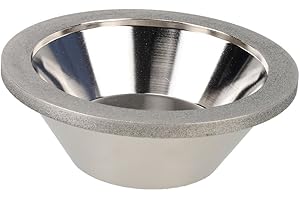 Yibuy 150 grana 100mm diametro esterno 20mm ID ciotola forma diamante CBN mola