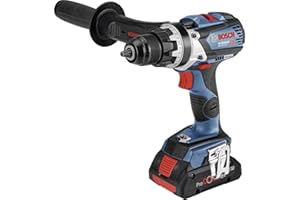 Bosch Professional system 18V: akumulatorowa wiertarko-wkrętarka GSR 18V-110 C (maks. moment obrotowy: 110 Nm, maks. Ø wkrętów: 12 mm)