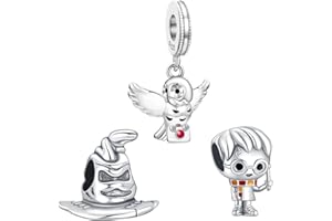 H.ZHENYUE Ciondolo in Argento Sterling 925 Charm Bead Boy Magic Spider Hero School Animal Cartoon con Zirconia,3 confezioni Compatibile Bracciale Collane compleanno,regalo Natale per donne e ragazze