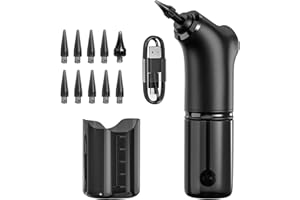 GHIBFBT Ohrenschmalz Entferner, Ohrenreiniger 4 Modi Ohren Reinigung mit Abwaschbaren Ersatzköpfen, Ohrreiniger für Erwachsene Kinder