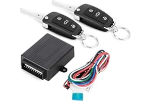 Septpenta Système D'entrée sans Clé Universel pour Voiture, Verrouillage, Déverrouillage et Coffre à Bagages à 3 Boutons, Kit de Télécommande de Verrouillage Central pour Voiture