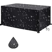 Gartenmöbel-Abdeckplane 225x225x80 Cm – Aus 420D Oxford-Gewebe, Wasserdicht, UV-beständig, Mit Aufbewahrungstasche