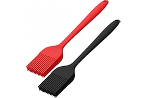 COMFORTY Silikon Pinsel, Backpinsel Silikonpinsel 2er Set (21cm) Silikonpinsel Küch Kochpinsel für Kochen,BBQ Grillen,Kochpinsel in Lebensmittelqualität und BPA frei