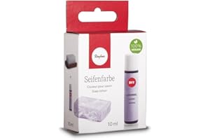 RAYHER, colore per sapone, Sb-Box da 10 ml, a base d’acqua, lavanda, 10.3 x 6 x 2.7 cm