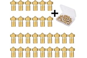 LTBL Lot de 30 buses d'extrudeuse 0,8 mm pour imprimante 3D V5 V6